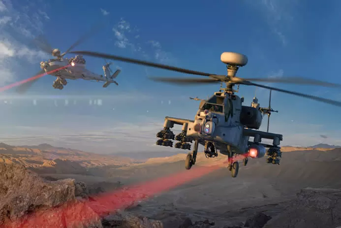 Новый вертолет армии США, Apache, получил лазерную пушку