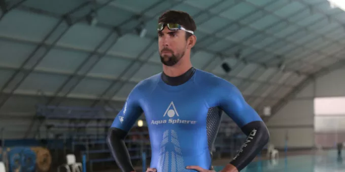 Олимпийский медалист Майкл Фелпс проиграл заплыв акуле